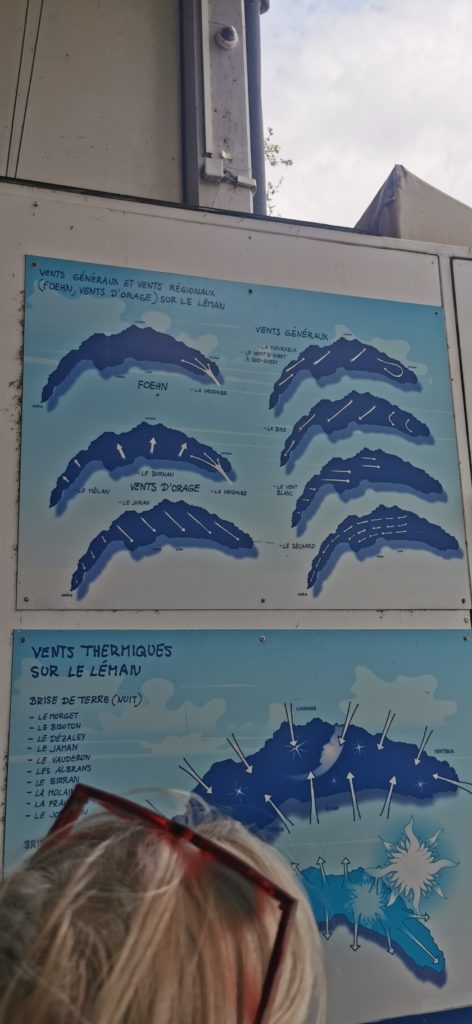 Carte vents Léman